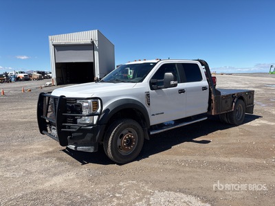 2019 Ford F-550 XL 4x4 Crew Cab Flatbed Truck