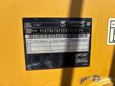 2015 Cat 416F 4x4 Backhoe Loader