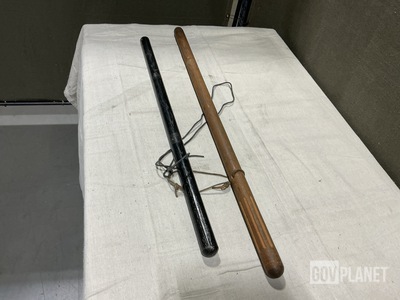 (157) Wooden Batons