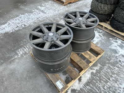 Quantity of (4) Black Iron 20 in Wheels