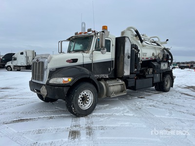 2005 Steel Head on 2008 Peterbilt 340 4x2 Combination Wash/ Vacuüm tankwagen