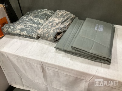 (12) Wet Weather Poncho Liners, (12) Bivy Covers & Assorted Items
