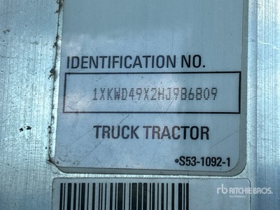 2017 Kenworth W900L 6x4 Cabeza Tractora Cabina Dormitorio