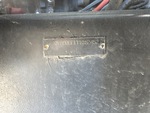 Frame Stamp Serial Number/VIN Photo