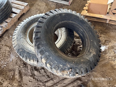 Quantity of (2) 9.00-20 Pneus