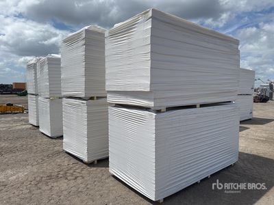Quantity of (8) Polyiso Insulation Boards - Fits Johns Manville