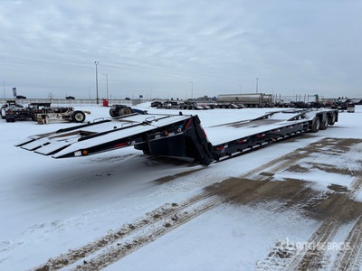 2013 Lode King 80000 lb 53 ft Tri/A Remolque de Cuello Abatible