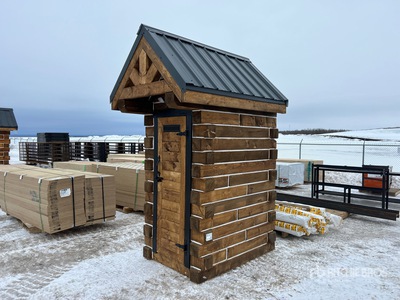 1 Person 5 ft x 4 ft Timber Structure Outhouse (Unused)