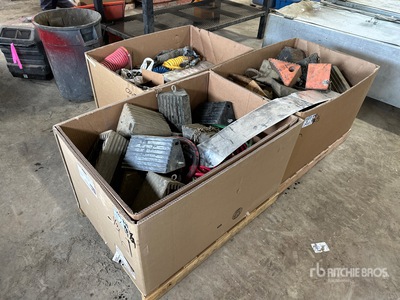 Quantity of (3) Boxes of Miscellaneous Truck and Trailer Parts Varios, piezas para camion