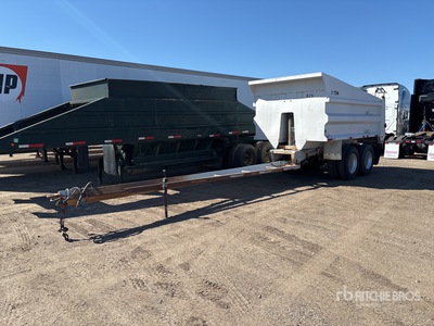 2002 Brady 14 ft T/A مقطورة تفريغ