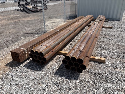 Quantity of (4) Bundles of Steel Tubing and Pipes