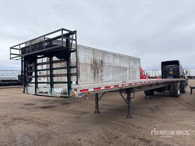 1995 Raven 48 ft T/A Spread Axle Flatbed Trailer