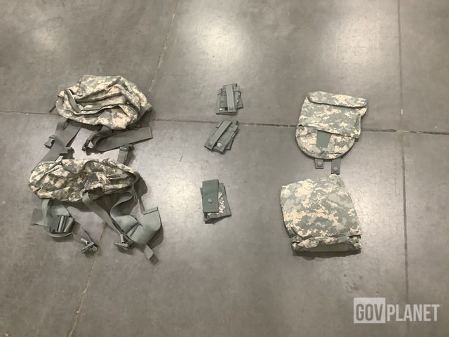 (31) Grenadier Sets, (42) Side Plate Pouches, (37) Waist Packs & Assorted Items