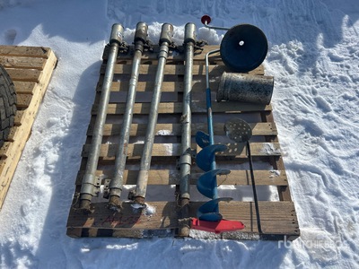 Quantity of Camper Jacks, 6 in Manual Auger,Ice remover, Oil Can, Funnel