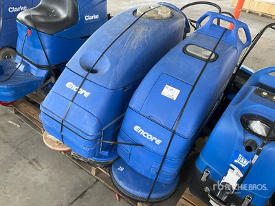 Quantity of (2) Clarke Encore Walk-Behind Floor Scrubber