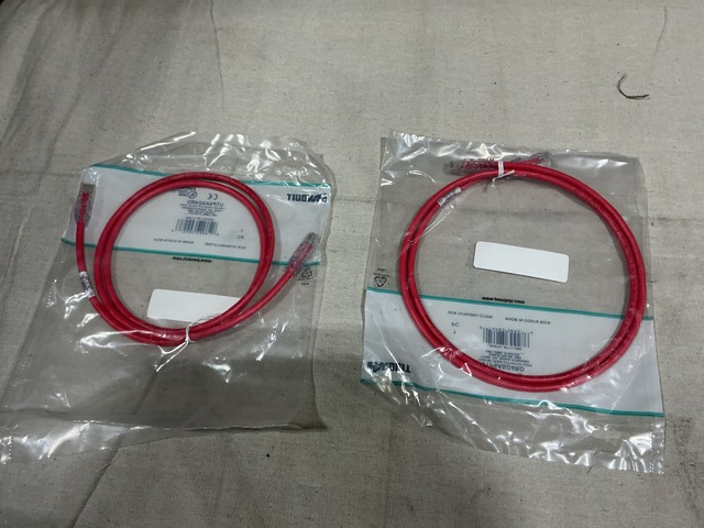 (100) Panduit UTP6ASD4RD UTP Patch Cords (100) Panduit UTP6ASD4RD UTP Patch Cords