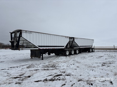 2000 Doepker 27 ft Tri/A Super B-Train Lead Graan aanhanger