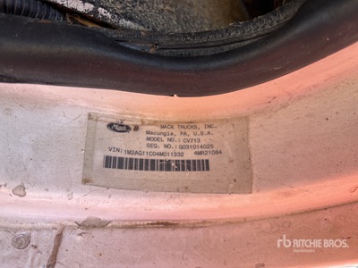 2004 Mack CV713 8x4 Tri/A Dump Truck