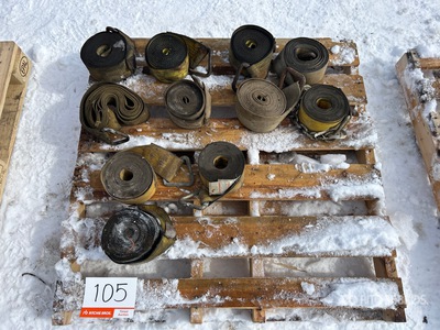 Quantity of (11) Straps 4 in Wide