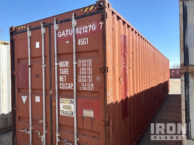 1989 40 ft High Cube Contenedor de almacenamiento