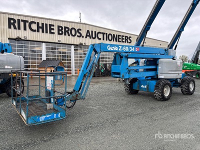2000 Genie Z-60/34 4WD Diesel Knikarmhoogwerker