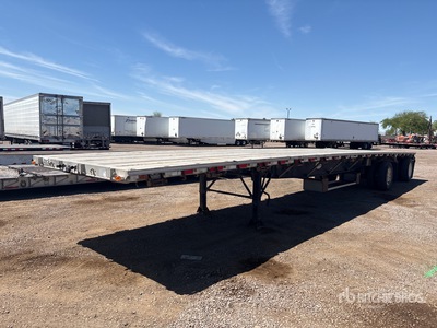 2007 Western 48 ft T/A Spread Axle Flatbed Trailer