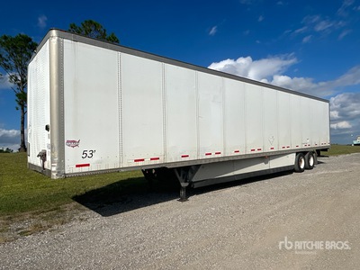 2016 Wabash DVCVHPC 53 ft x 102 in T/A Van Trailer