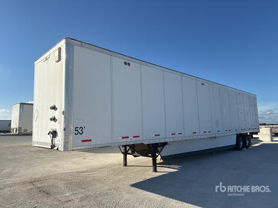 2014 Wabash Dry 53 ft x 102 in T/A Van Trailer