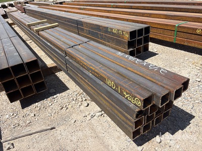 Quantity of (16) 2 1/2 in x 2 1/2 in x1/4 in x 23 ft 6 in Square Tubing