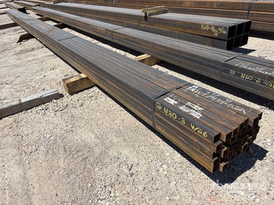 Quantity of (35) 1 1/4 in x 1 1/4 in x 24 ft 14GA Square Tubing Divers