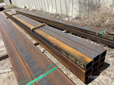 Quantity of (9) 4 in x 3 in x 3/16 x 21 ft Rectangle Tubing Divers