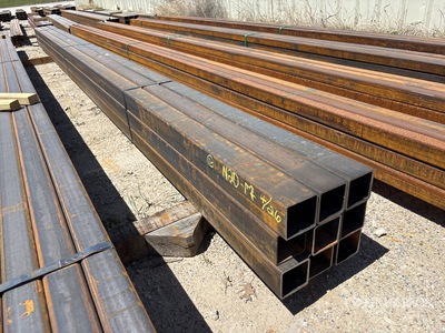 Quantity of (9) 3 1/2 in x 3 1/2 in x 20 ft 11ga Square Tubing
