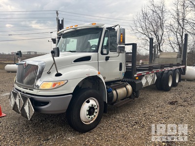 2017 International 7400 6x4 Cylinder Pallet Flatbed Truck