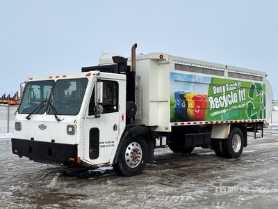 2009 Crane Carrier Co LET 4x2 Side Loader Waste Collection Truck