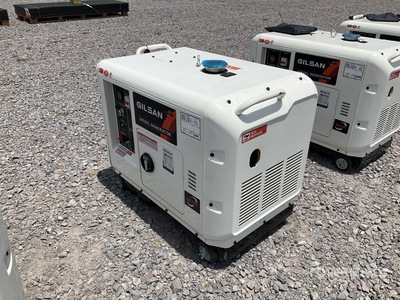 Gilsan GD7500E 7.5 kVA Mobile Diesel 5KW con cabina 発電機セット (250-749 kw/310-950 kva) (Unused)