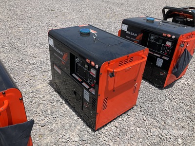 GILSA GD9500E 9.5 kVA Mobile 7kw con cabina 発電機セット (250-749 kw/310-950 kva)