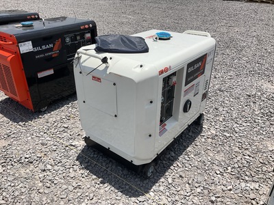 Gilsan GD9500E 9.5 kVA Mobile 7kw con cabina 発電機セット (250-749 kw/310-950 kva) (Unused)