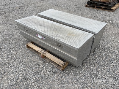 Quantity of (2) Aluminum Truck Tool Box