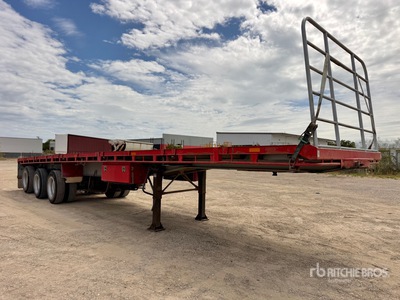 1986 Loughlin 12.5 m Tri/A Flatbed Trailer