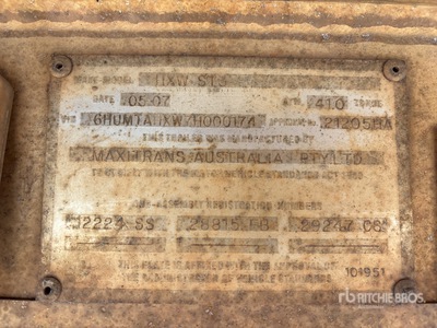 2007 MaxiTrans 9.1 m Tri/A End Dump Trailer