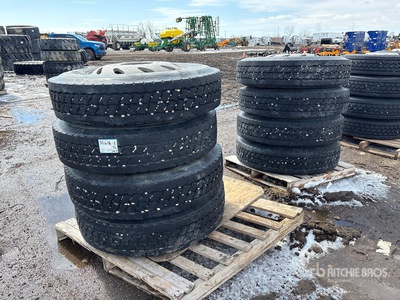 Quantity of (8) 11R24.5 11x24.5 Tires