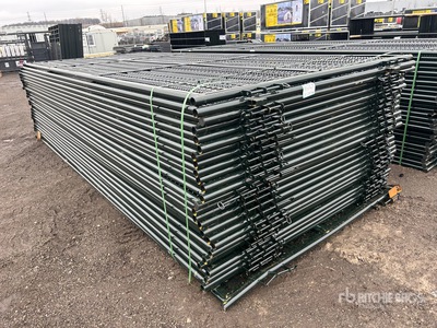 Quantity of (27) 2026 BYT WBF016 16 ft x 6 ft 6 in Powder Coated Clôture anti-vent (Unused)