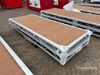 Quantity of (2) 2026 BYT BDF410 4 ft x 10 ft Aluminum Boat Dock Section Kit (Unused)