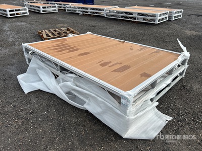 Quantity of (2) 2026 BYT BDF6 6 ft x 8 ft Aluminum Boat Dock Section Kit (Unused)