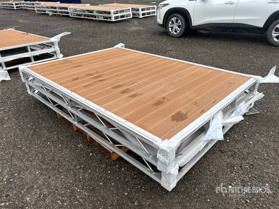 Quantity of (2) 2026 BYT BDF6 6 ft x 8 ft 5 in Aluminum Boat Dock Section Kit (Unused)