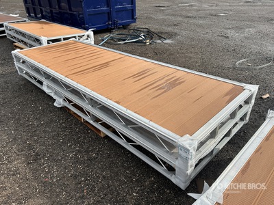 Quantity of (2) 2025 BYT BDF412 4 ft x 12 ft Aluminum Boat Dock Section Kit (Unused)