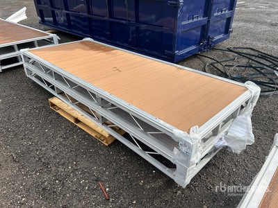 Quantity of (2) 2026 BYT BDF410 4 ft x 10 ft Aluminum Boat Dock Section Kit (Unused)