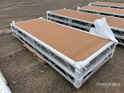 Quantity of (2) 2026 BYT BDF410 4 ft x 10 ft Aluminum Boat Dock Section Kit (Unused)