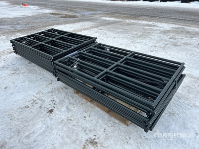 Quantity of (18) 2026 BYT RG06 5 ft 6 in x 4 ft Steel Ranch Cancello per recinto bestiame (Unused)