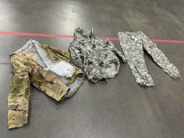 (17) Pairs of Wet Weather Trousers, (9) Wet Weather Parkas & Assorted Items